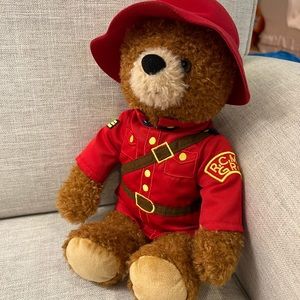 Paddington bear red jacket plush